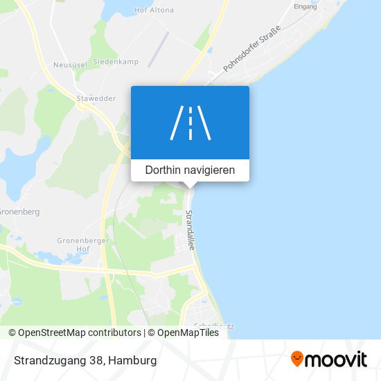 Strandzugang 38 Karte