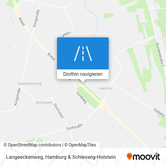 Langeeckenweg Karte