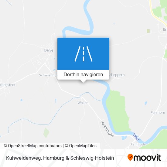 Kuhweidenweg Karte