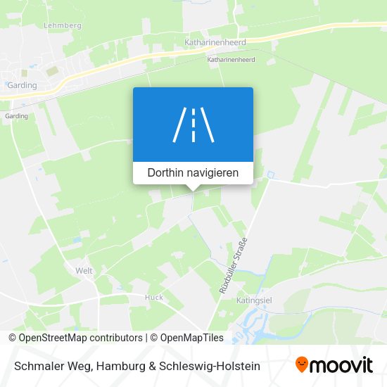 Schmaler Weg Karte