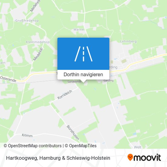 Hartkoogweg Karte