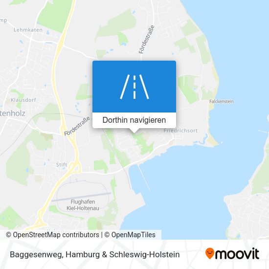 Baggesenweg Karte