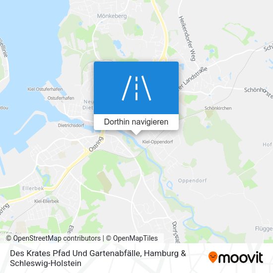 Des Krates Pfad Und Gartenabfälle Karte
