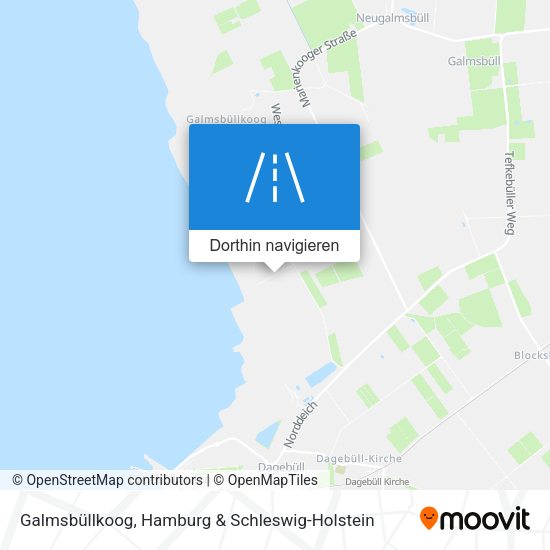 Galmsbüllkoog Karte