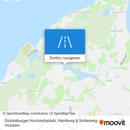 Glücksburger Hochzeitsplatz Karte