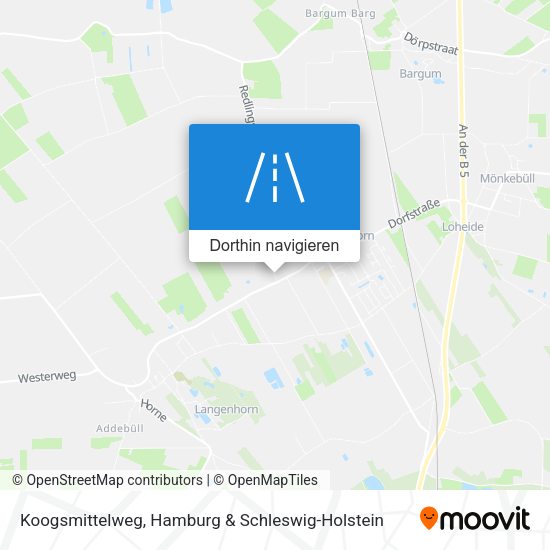 Koogsmittelweg Karte