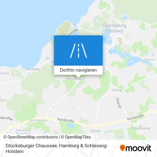 Glücksburger Chaussee Karte