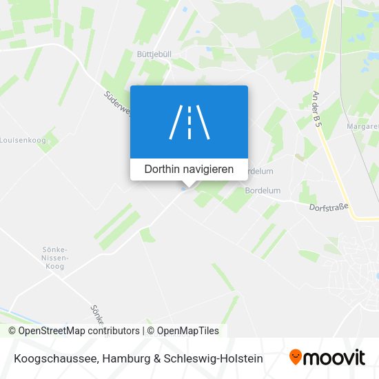 Koogschaussee Karte