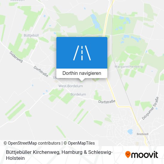 Büttjebüller Kirchenweg Karte