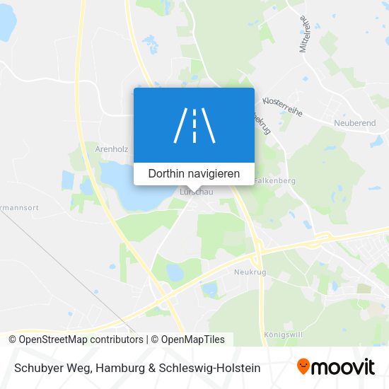 Schubyer Weg Karte