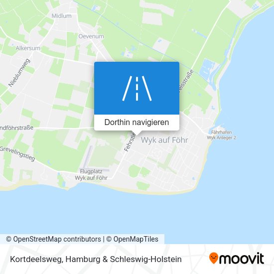 Kortdeelsweg Karte