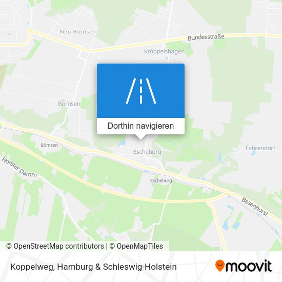 Koppelweg Karte