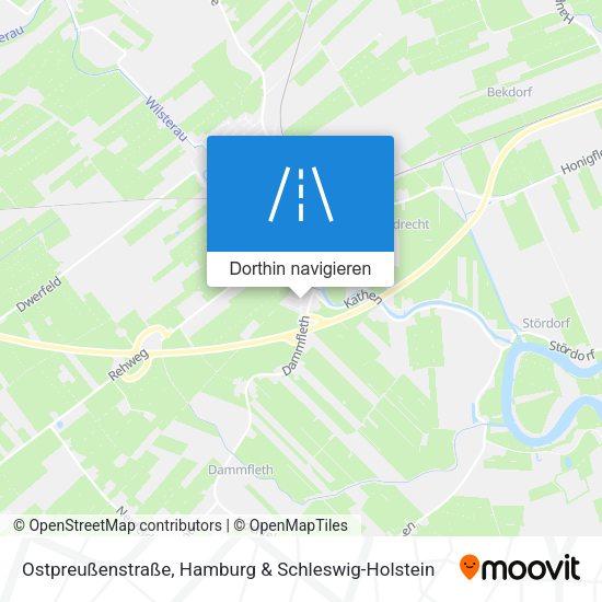 Ostpreußenstraße Karte