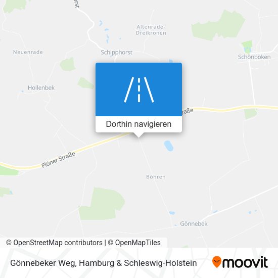 Gönnebeker Weg Karte