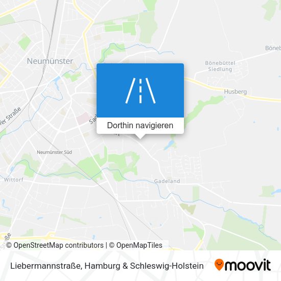 Liebermannstraße Karte