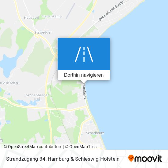 Strandzugang 34 Karte