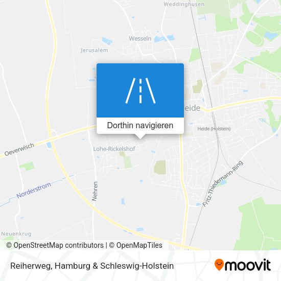 Reiherweg Karte