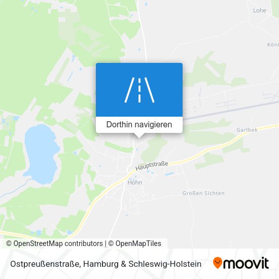 Ostpreußenstraße Karte
