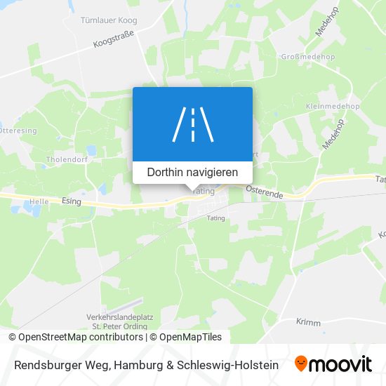 Rendsburger Weg Karte