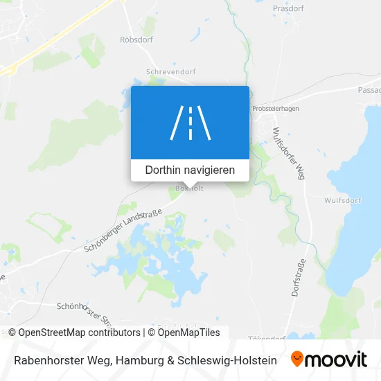 Rabenhorster Weg Karte