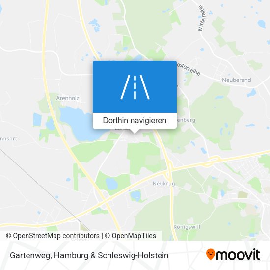 Gartenweg Karte