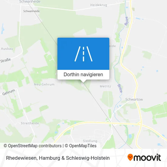 Rhedewiesen Karte