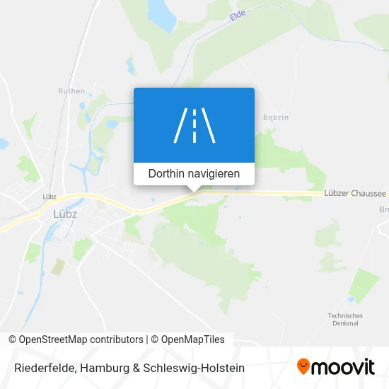 Riederfelde Karte