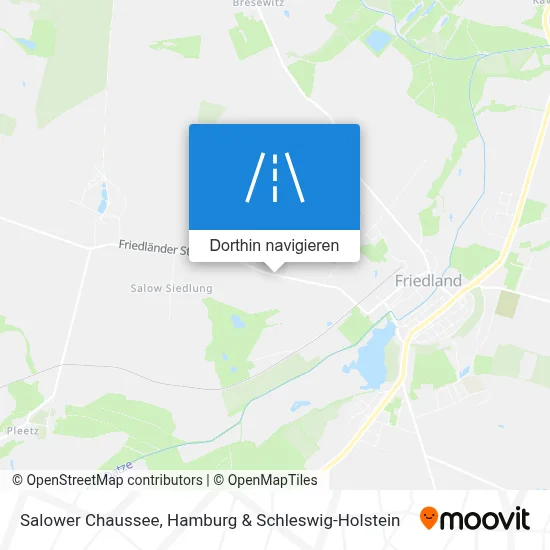 Salower Chaussee Karte