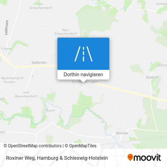 Roxiner Weg Karte