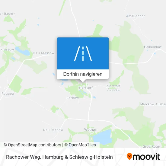 Rachower Weg Karte