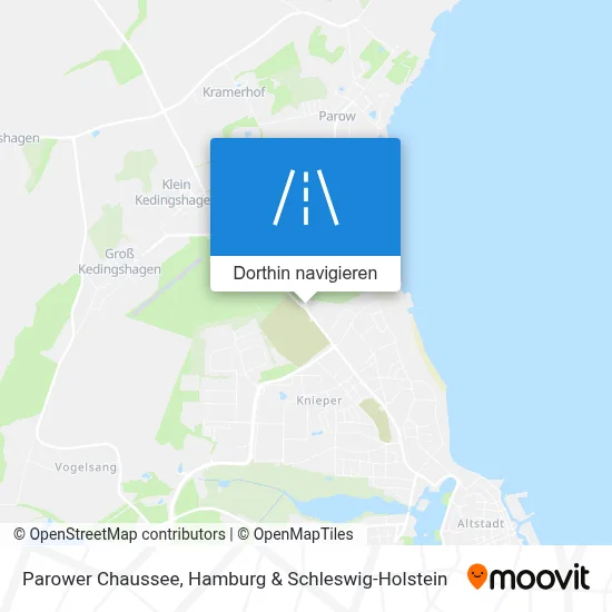 Parower Chaussee Karte