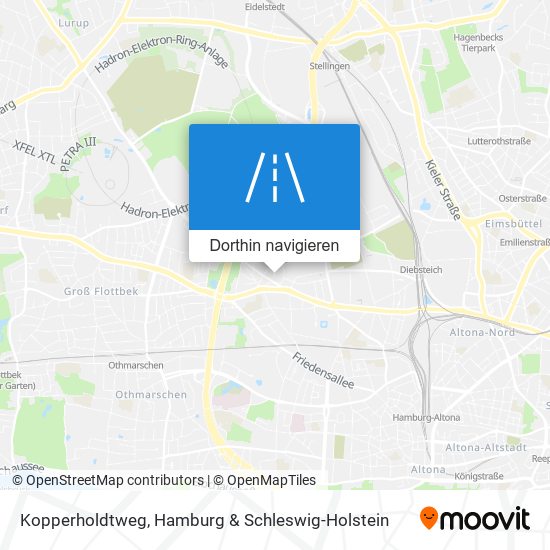 Kopperholdtweg Karte