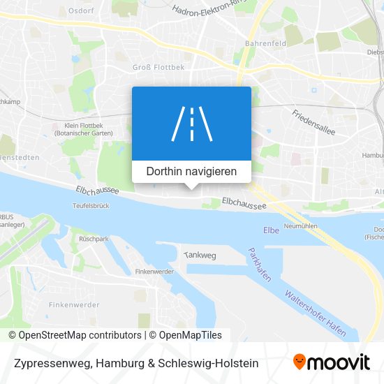 Zypressenweg Karte