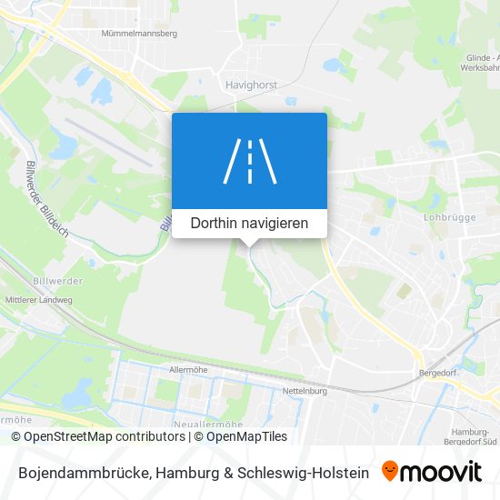 Bojendammbrücke Karte