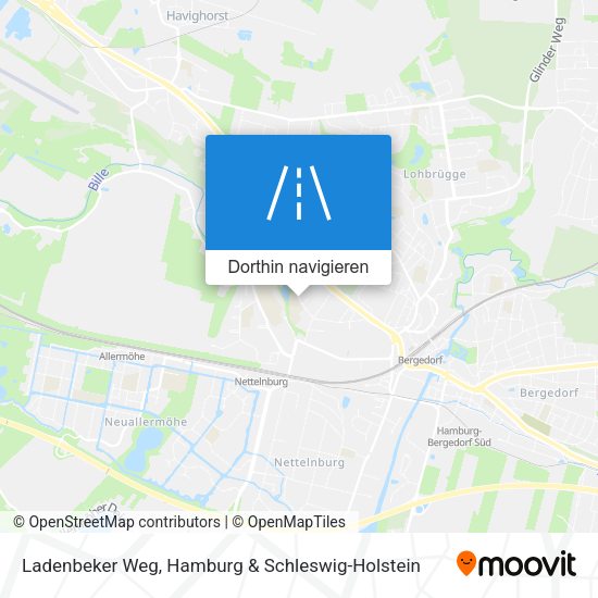 Ladenbeker Weg Karte