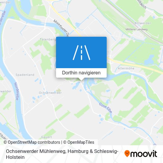 Ochsenwerder Mühlenweg Karte