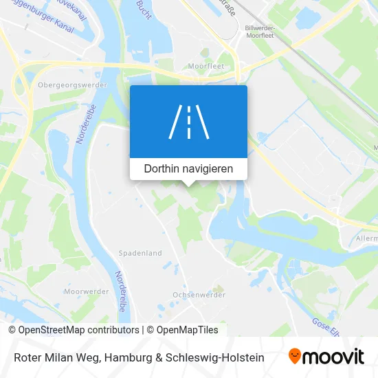 Roter Milan Weg Karte