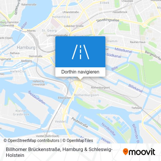 Billhorner Brückenstraße Karte