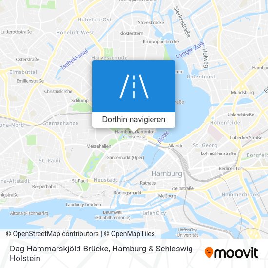 Dag-Hammarskjöld-Brücke Karte