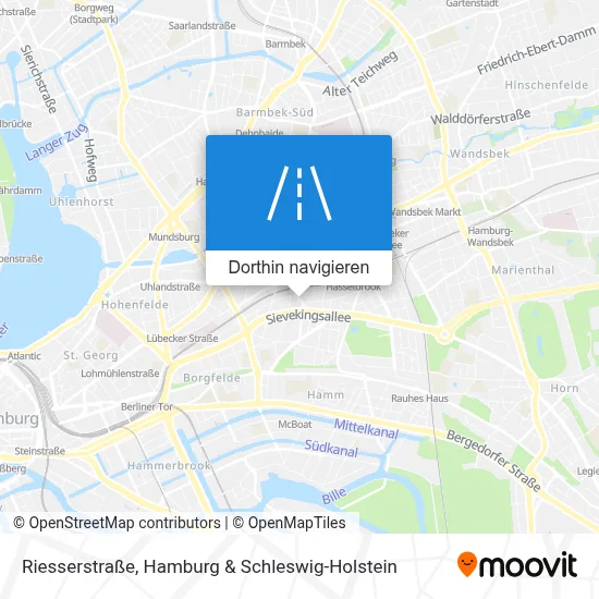 Riesserstraße Karte