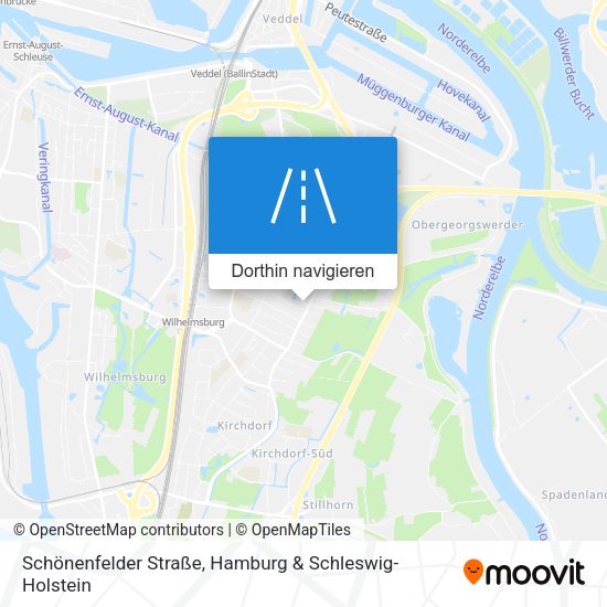 Schönenfelder Straße Karte