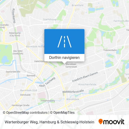 Wartenburger Weg Karte