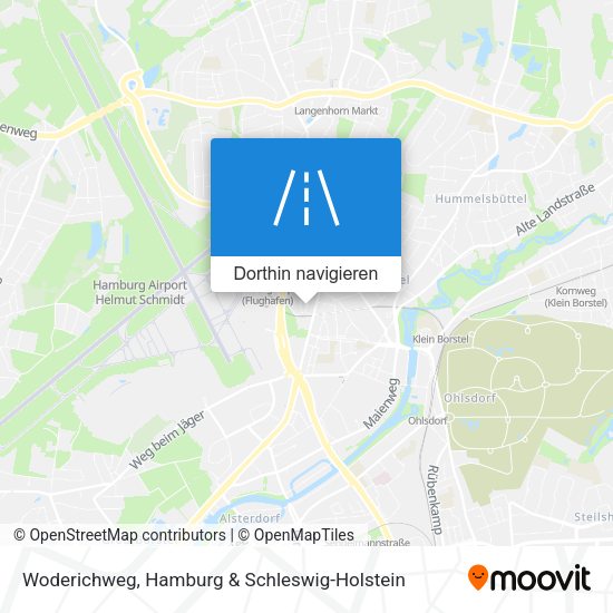 Woderichweg Karte