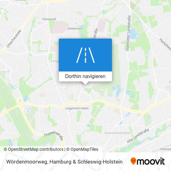 Wördenmoorweg Karte