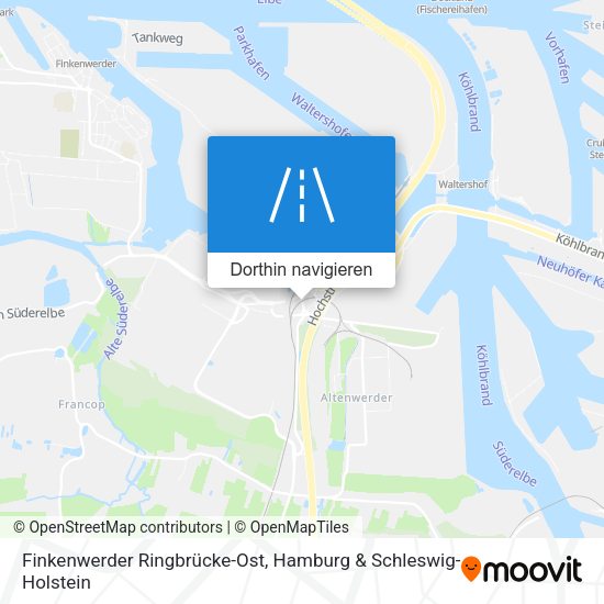 Finkenwerder Ringbrücke-Ost Karte