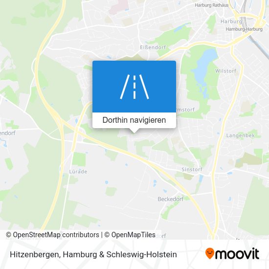 Hitzenbergen Karte