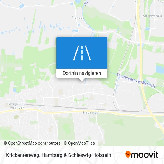 Krickentenweg Karte