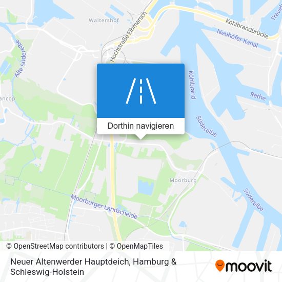 Neuer Altenwerder Hauptdeich Karte