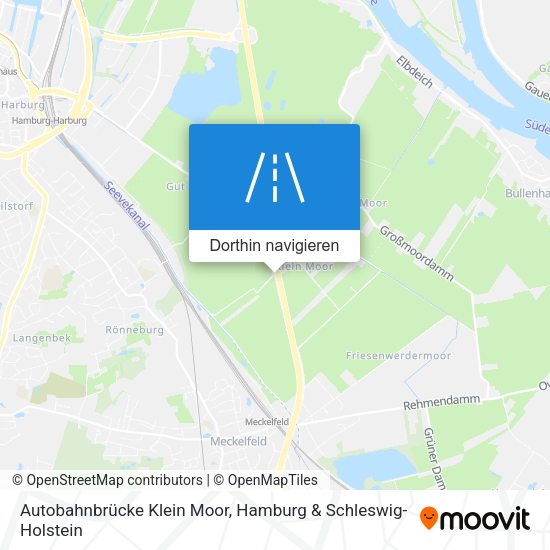 Autobahnbrücke Klein Moor Karte