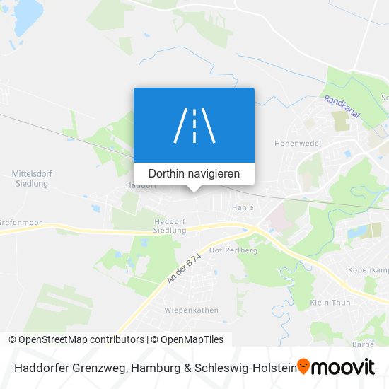 Haddorfer Grenzweg Karte